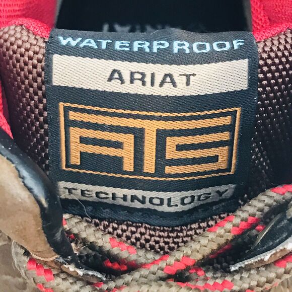 Ariat Terrain H2O ATS Waterproof Hiking Boot Women's 11B Full Grain Leather Shoe - Picture 11 of 16